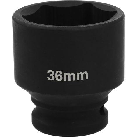 Clé à douille hexagonale de 36 mm, entraînement 1/2" – Douille à percussion en chrome-molybdène avec surface durable, pour changement de roue (1/5)