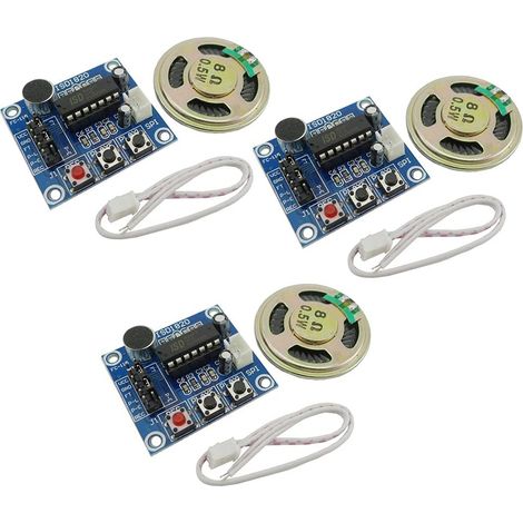 Module vocal ISD1820 avec microphone et haut-parleur, enregistrement et lecture audio (1/5)