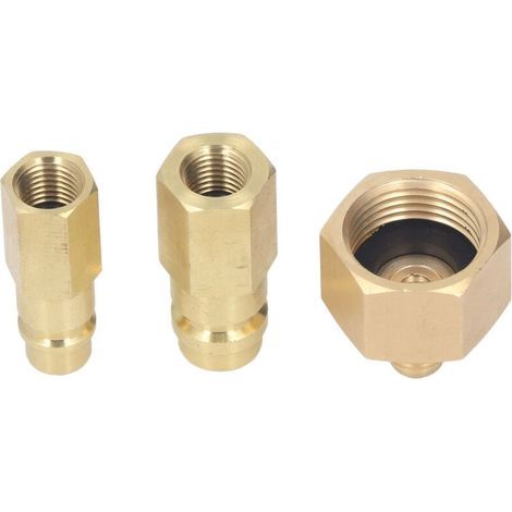 Adaptateur convertisseur AC, montage par le haut et par le bas, kit de conversion de climatisation R134A pour mises à niveau de connexion (1/5)
