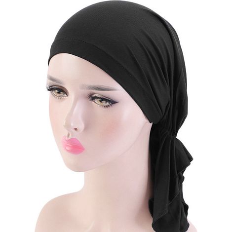 Head Scarf - Modal Cotton Pre-Tied Turban Cap for Women - Soft Lightweight Chemotherapy Hat - One Size Fits Most (1/5)