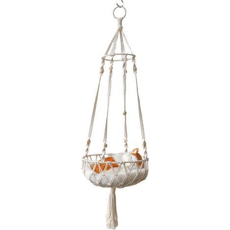 Hamac suspendu pour chat - Lit pour chat d'intérieur Nid de balanoire pour chat Cadeaux pour les amoureux des chats (1/5)