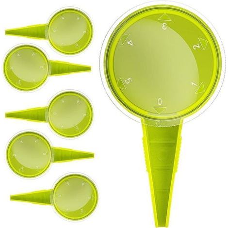 BelleRise - Manuelle Sämaschine - Set mit 6 praktischen Gartensämaschinen mit 5 drehbaren Rädern (Hellgrün) (1/5)