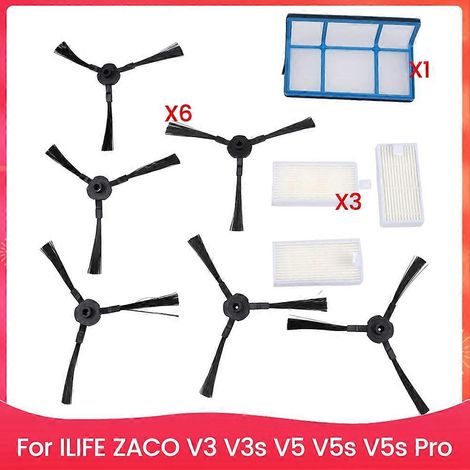 Filtre brosse pièces de rechange accessoire ensemble pour ILIFE ZACO V3 V3s V5 V5s V5s Pro pièces pour aspirateur (1/5)