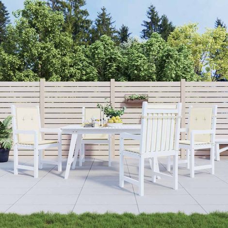 Gartenstuhlauflagen für Niedriglehner 4 Stk. Creme 100x50x2 cm