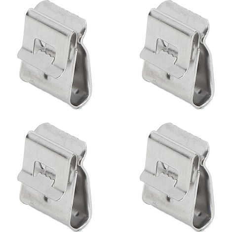 Lot de 50 pinces de fixation pour câbles photovoltaïques, clips inox pour fils électriques 2-6 mm², supports de montage pour panneaux solaires (1/5)