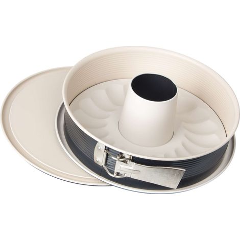 Zenker 7811 – Teglia Crème Noir con 2 Ripiani, Acciaio Inox, Diametro 26 cm, Grigio/Beige, 16 x 16 x 7 cm (1/5)