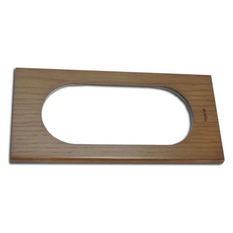 Plaque double 4/5 modules bois chêne Les matieres CELIANE LEGRAND 069235 (1/2)