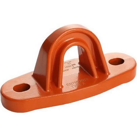 Punto de anclaje fijo aluminio naranja