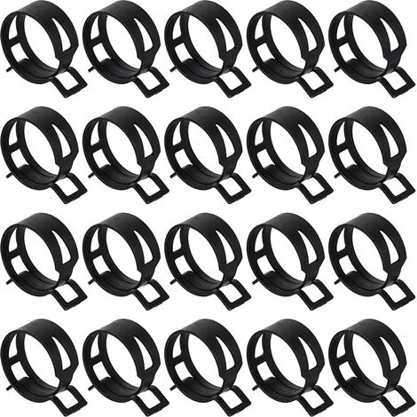 20pcs Collier A Ressort Type Serre-Tuyau 31mm Noir (1/3)