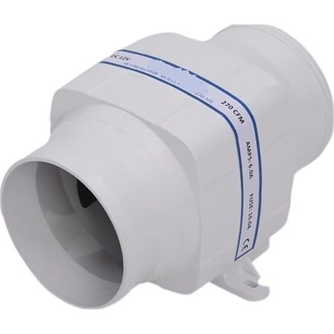 Ventilateur de plafond de ventilation d'air de RV 12V/24V DC Électrique 4 Pouces Droit 270CFM Ventilateur D'échappement Muet Yacht RV Cuisine Cabine Ventilateur D'échappement Ventilateur d'évacuation (1/5)