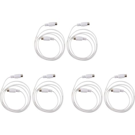 Adecuado para cables de extensión MIDI de 5 pines macho a 5 pines macho, compatible con teclados de piano electrónico, instrumentos musicales, ordenadores, etc., con una longitud de 1,5 metros. (1/5)
