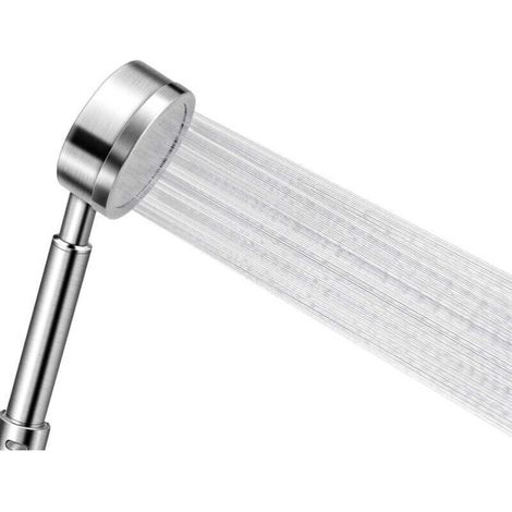Pommeau Douche Haute Pression en Acier Inoxydable 304 Douchette Douche Salle de Bain Economie d'Eau Installation Facile
