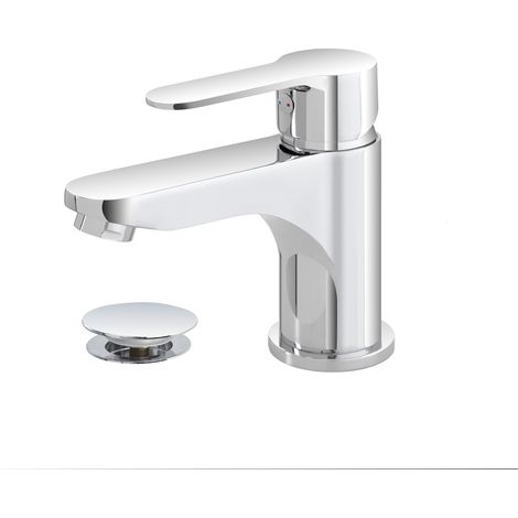 FERIDRAS MISCELATORE MONOCOMANDO RUBINETTO LAVABO CROMATO LUCIDO SERIE IRIS (1/3)