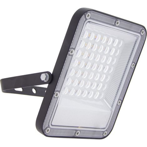Xanlite – Projecteur mural noir LED IP65 2700 lumens 30W équivalent 160W – Blanc chaud – Durée de vie 25000h – Pour éclairage extérieur