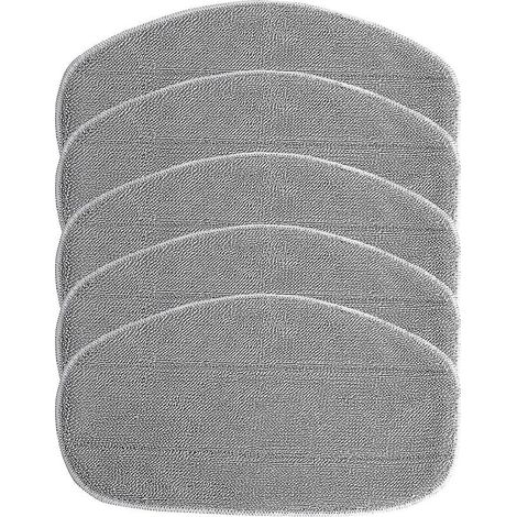Almohadillas de repuesto para limpiador a vapor Leifheit Cleantenso - Almohadilla para mopa a vapor para limpieza profunda, 5 almohadillas de repuesto de microfibra (1/5)