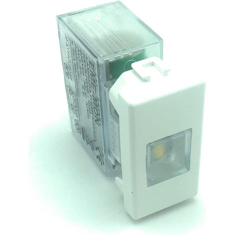 Lampada D’emergenza LED 1 Mod Keystone 50Lm 1W Autonomia 6h Con Adattatore Bticino Matix