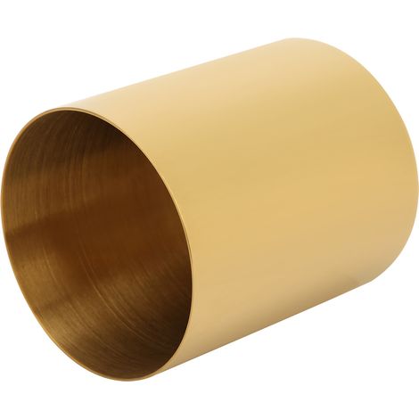 Porte-crayons en acier inoxydable, vase de bureau pour pinceaux maquillage et organisateur de fournitures de bureau (1/5)
