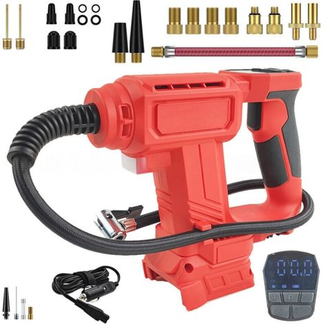 Compresseur d'air sans fil pour batterie Milwaukee M18 18V, pompe à air électrique avec arrêt automatique et lumière LED, compresseur pour batterie de voiture/vélo/ballon (1/4)