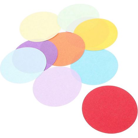 200 feuilles de papier décoratif pliable, rondes et colorées, pour loisirs créatifs (étudiants). (1/5)