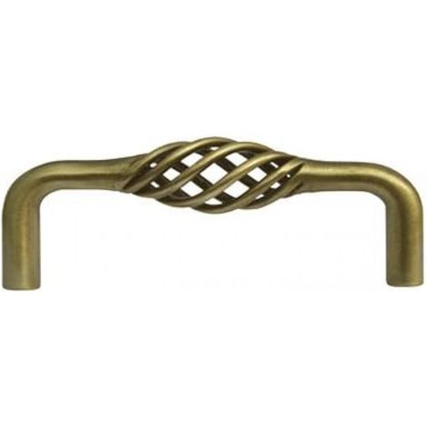 Poignée de meuble à poignée tournante cage à oiseaux, centres de 128 mm (bronze) (1/4)