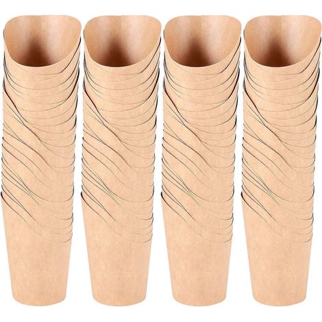 100Pcs Disposal Take-Out Party Dessert Supplies Paper Cups Holder-- (1/5)