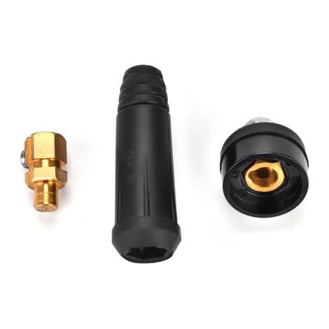 1pcs Black European Style Welding Cable Quick Connector DKJ10-25 Quick Fitting Adapter