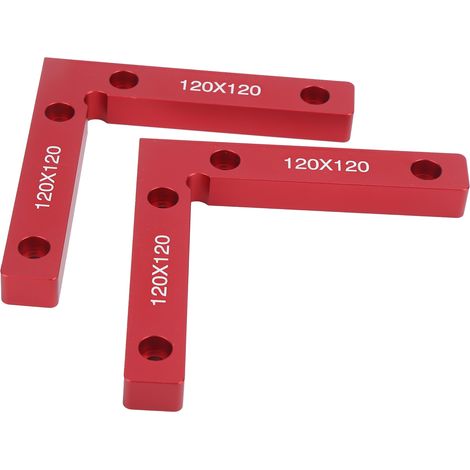 Équerre de Fixation à 90° en Aluminium 120x120mm - 2 Pièces pour Montage et Assemblage (1/5)
