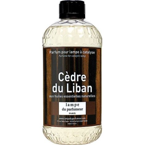Recharge pour lampe à catalyse 500 ml – Parfum cèdre du Liban – Diffusion efficace 10 heures – Compatible lampes Berger (1/2)