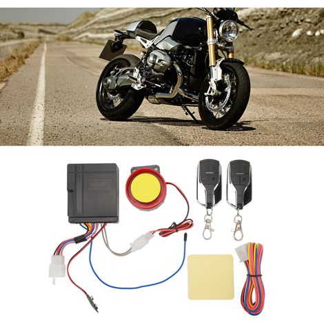 12V Einweg-Diebstahlsicherung, wasserdicht, für Roller und Motorräder (Universal) (Fernbedienung mit integriertem Akku) (1/5)