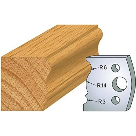 Jeu de 2 Fers Profilés Acier HT 40 x 4 mm - N°106 Moulure de plinthe - Outil de menuiserie - Diamwood