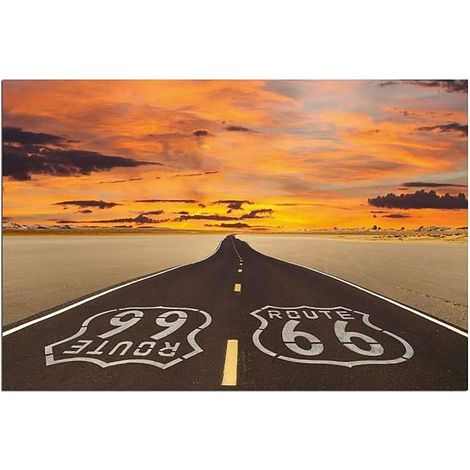 Tableau route des bois 66 route - 100 x 70 cm