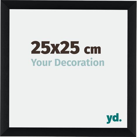 yd. - Cadre photo 25x25 - Noir Brosse - Aluminium - Tucson (1/5)