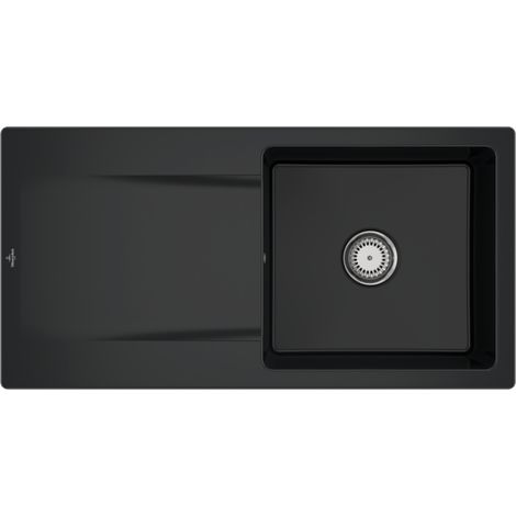 VB Einbauspüle Siluet 60 333601 1000x510mm Rechteck Pure Black (1/2)