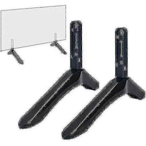 Support TV pour téléviseurs LCD Samsung, Vizio et Sony de 32 à 65 pouces – 2 pièces, noir (1/3)