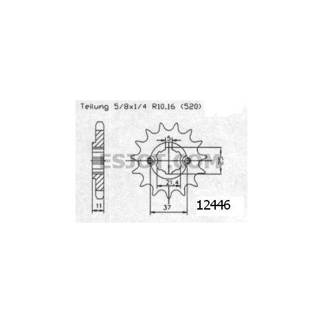 Pignon Eton-Sym-Triton - 520 - 15 Dents - Made in Germany