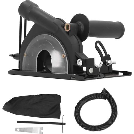 Couvercle de Protection pour Meuleuse D'angle Réglable pour Fraiseuse D'angle de 100 à 125 Mm, Support de Meuleuse D'angle en Fer et Matériaux ABS, Compatible avec les Scies (1/5)