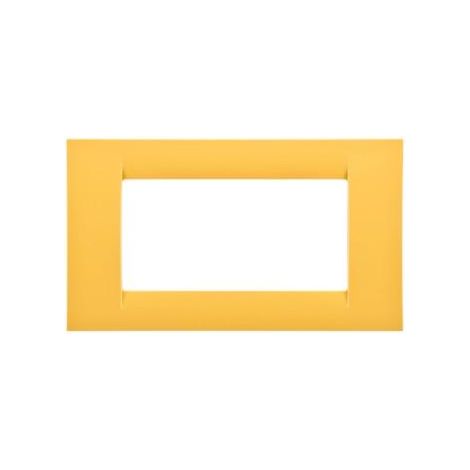 PLAQUE 4 POS.JAUNE MAIS SYSTEM VIRNA GEWISS GW22184