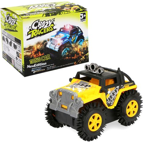 1 Voiture électrique enfant tout-terrain 4x4, camion benne retournement, grimpeur roche, jouet cascade, véhicule 1 pièce. (1/5)