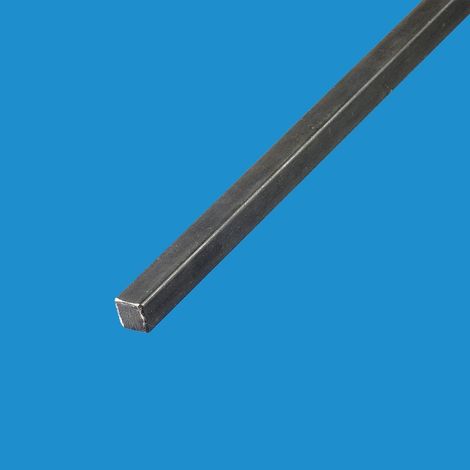Hierro cuadrado macizo acero laminado 25x25 mm  Largo en metros: 1 metros