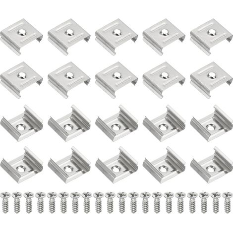 60 Pièces Clips pour Bande LED Supports de Fixation