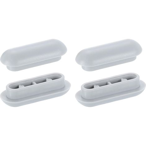 4Pcs Pare-Chocs Siège Toilette, Plastique Anti-Dérapant Pour Siège Toilette, Pare-Chocs Universels Couvercle Toilette En Caoutchouc Pour Maison Hôtel, Gris (1/5)