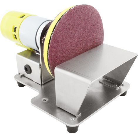 Polisseuse rotative électrique Ponceuse à disque de table avec 7 vitesses variables 20 pièces Disques abrasifs de 3 pouces pour le polissage, le meulage, la finition du bois et du plastique (1/5)