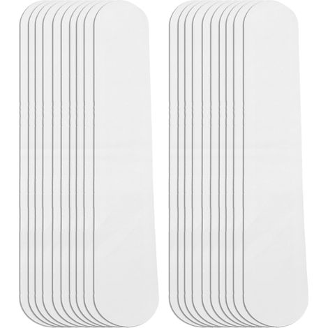20 pièces Protège-cols jetables pour chapeaux, coussinets adhésifs contre la transpiration, doublure cou anti-taches (Blanc) (1/5)