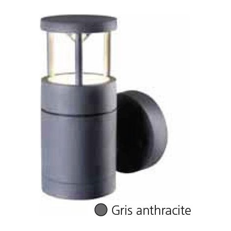 Applique extérieur LED 3W grise anthracite 140x110mm lumière blanc chaud 3000K avec alim 230V IP54 IK08 PARA TRAJECTOIRE 002268 (1/2)