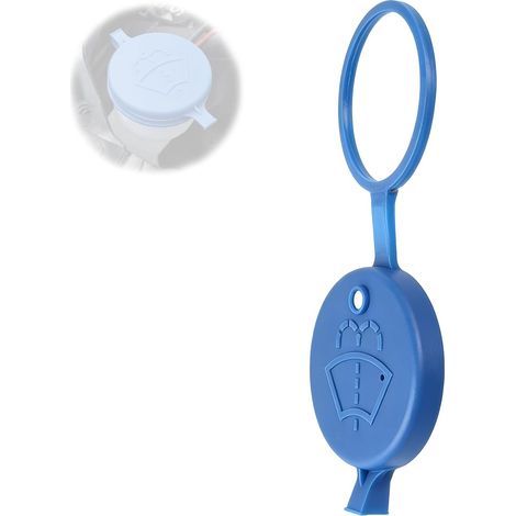 Bouchon réservoir lave-glace - 1 pièce - Plastique robuste - Étanchéité optimale - Pour Citroën C3 et Peugeot - Noir standard (1/5)