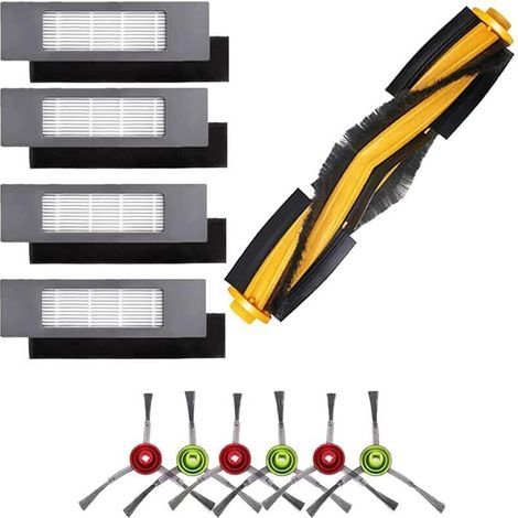 Accessoires Compatible pour Ecovacs Deebot T8 N8, 1 Brosse Principale, 4 Filtres, 6 Brosses Latérales pour Deebot ozmo 950 920 T8 (1/5)