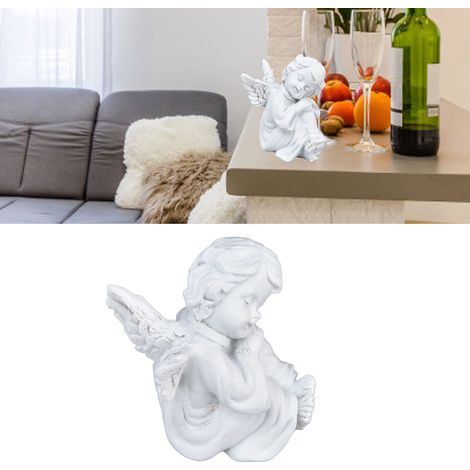 Figura de ángel, estatua de bebé blanco, diseño encantador, resina para decoración de fiestas. (1/5)