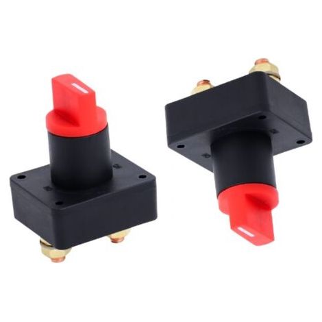 2 pcs Interrupteur de Batterie 300A pour Voiture, Camion, Bateau, Marine, Isolateur Rotatif Interrupteur de Déconnexion Marche/arrêt (1/5)