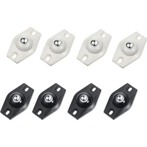 HONORNIC - 8pcs Roulettes Pivotantes Auto-Adhésives à 360 Degrés,Mini Roulettes Pivotantes en Acier,Papier Adaptées à Diverses Boîtes de