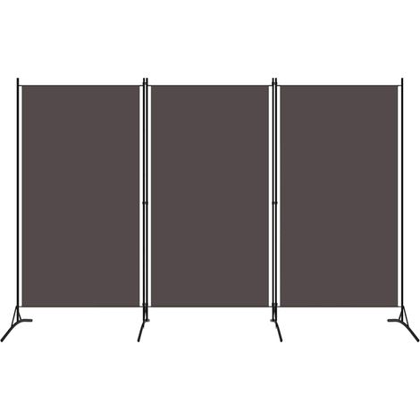 Cloison de séparation 3 panneaux-Paravent-Séparateur de pièce Anthracite 260x180 cm (1/5)